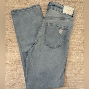Express moderen straight super high rise jeans